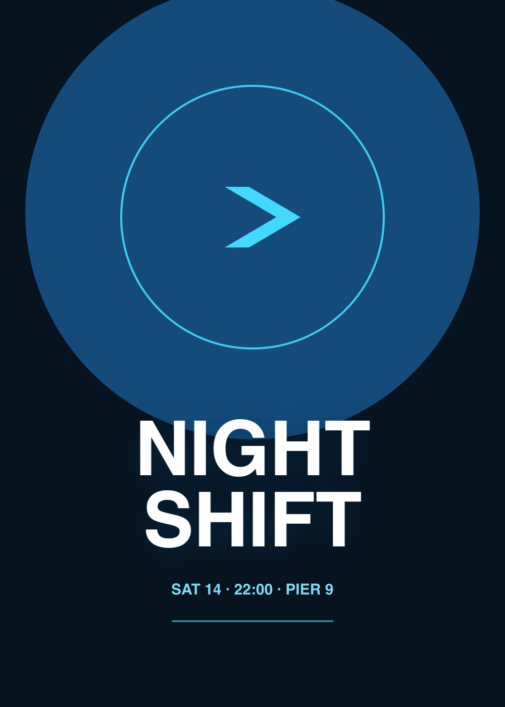 A club night flyer made in Picsmith